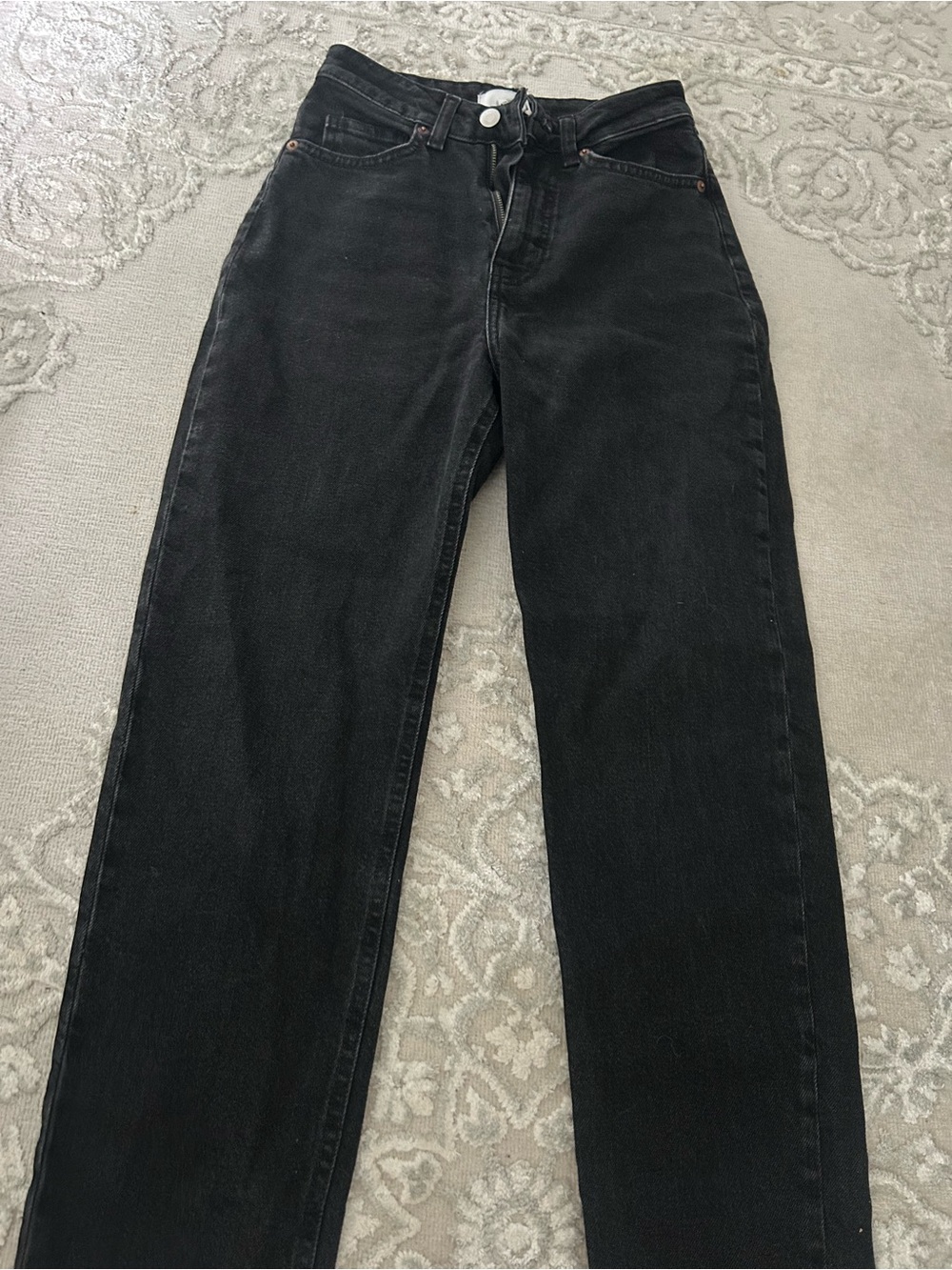 H&M Black Straight Jeans for Men